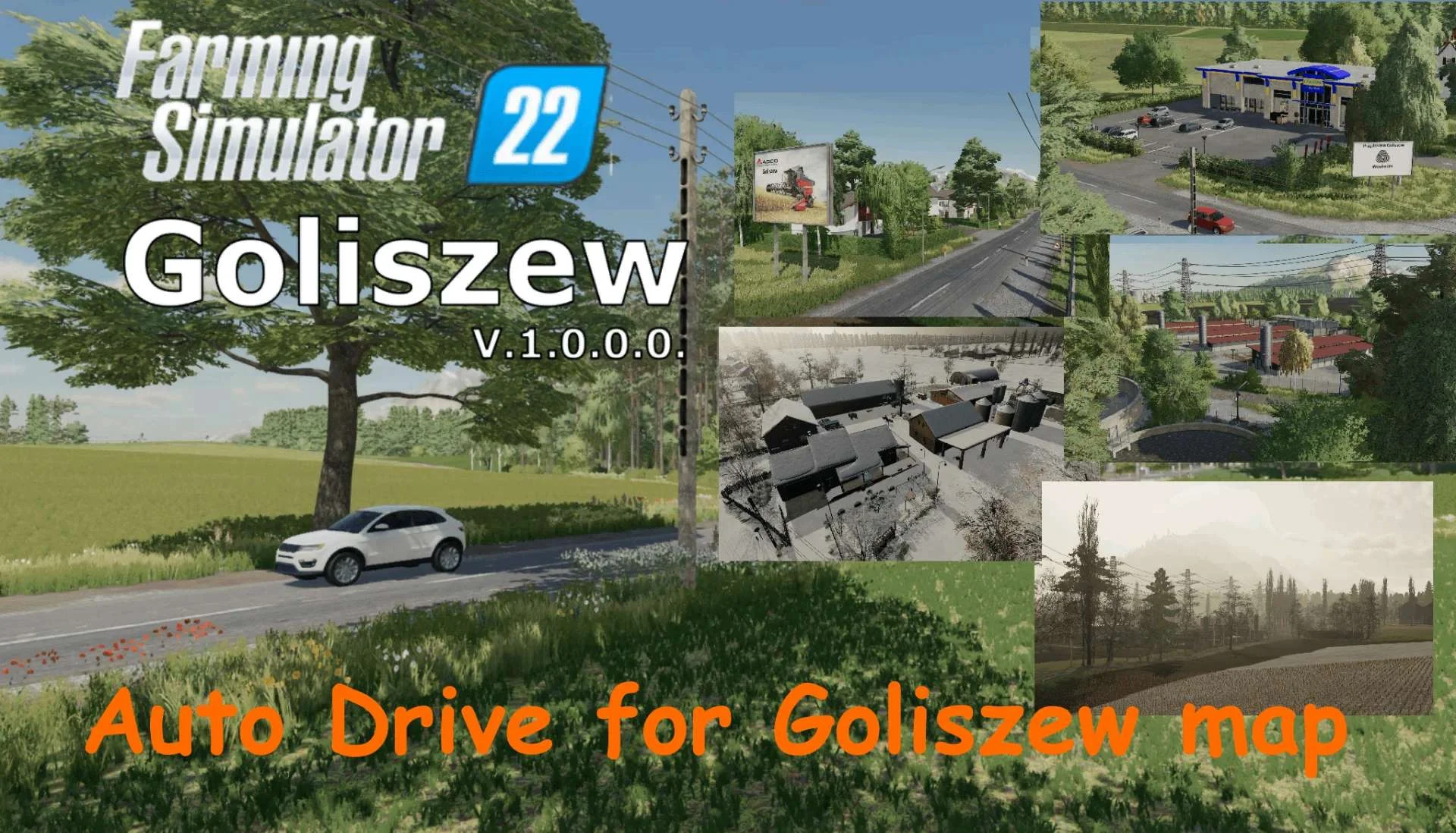 Goliszew AutoDrive v1.0 FS22 FS22 Mod Free Download