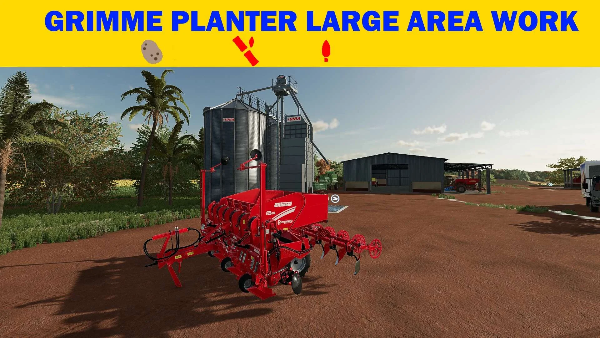 Grimme Large Planter Facility v1.0 FS22 FS22 Mod Free Download