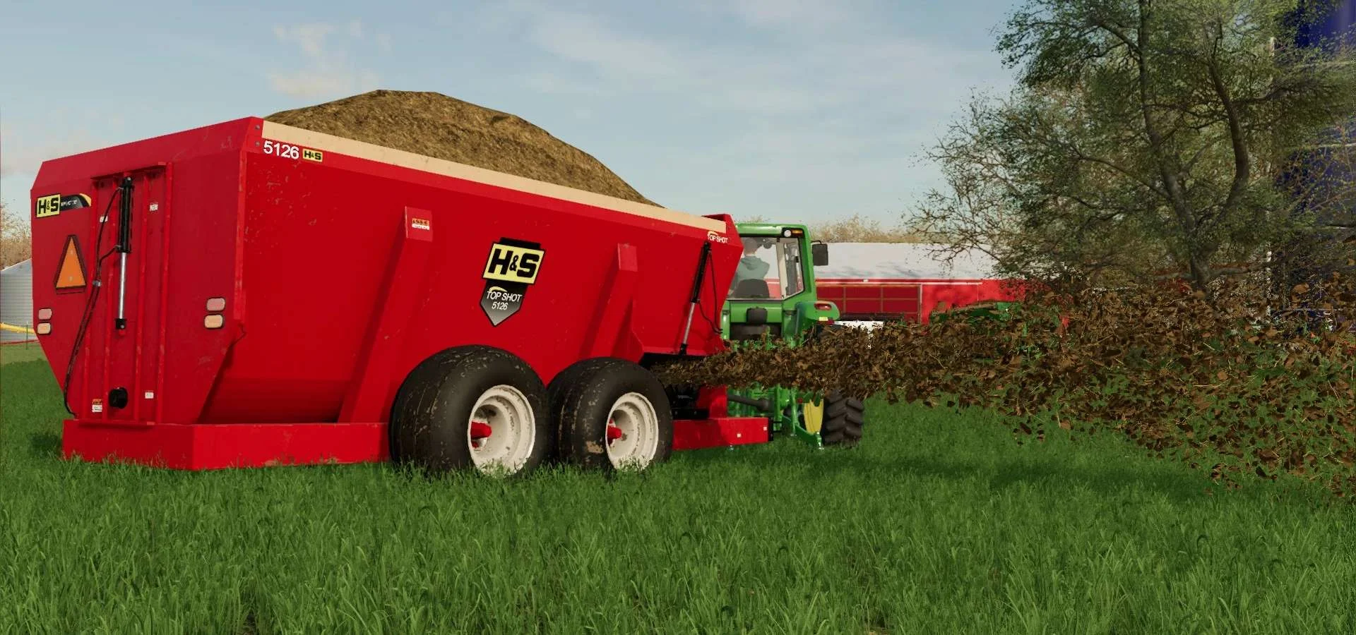 H&S 5126 Top Shot Manure Spreader v1.0 FS22 FS22 Mod Free Download