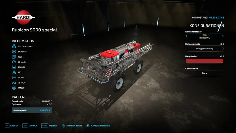 Hardi Rubicon 9000 Special V1.0 FS22 FS22 Mod Free Download