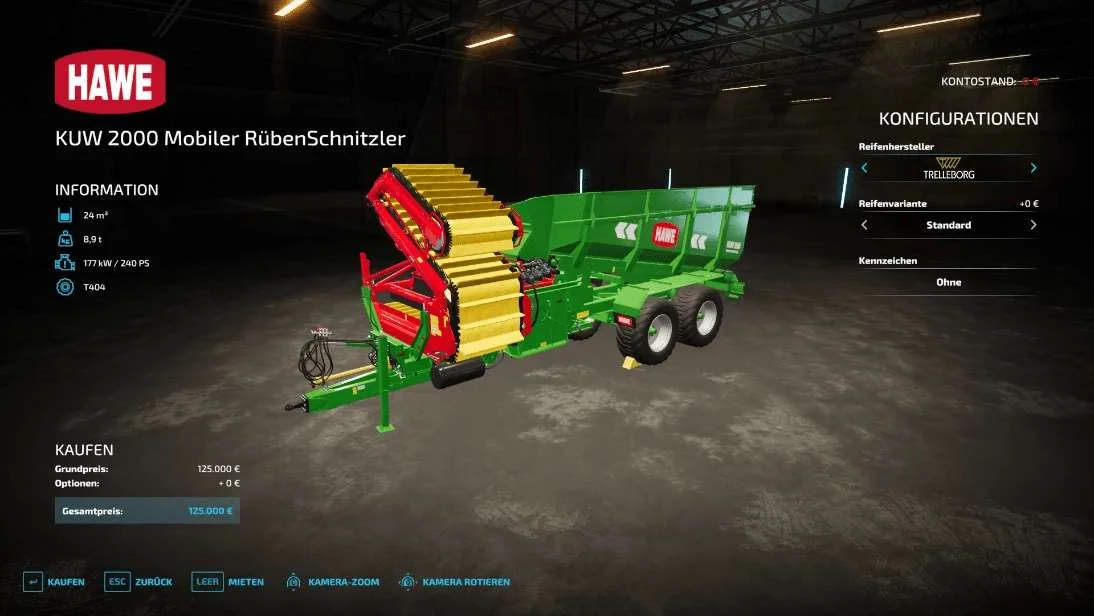 Hawe 2000 Beet Cutter v1.0 FS22 FS22 Mod Free Download
