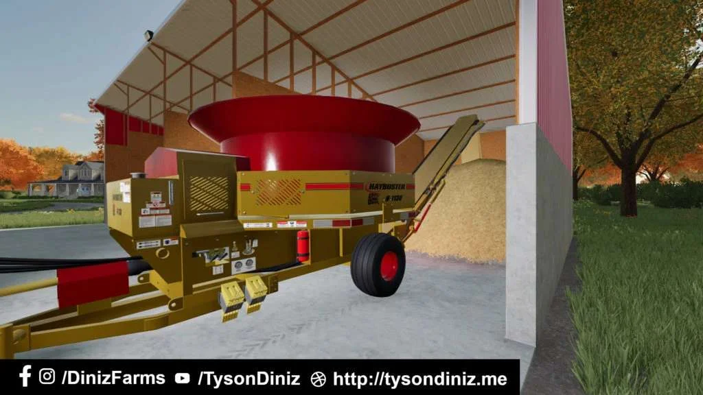 HAYBUSTER H1130 TUB GRINDER v1.0 FS22 FS22 Mod Free Download