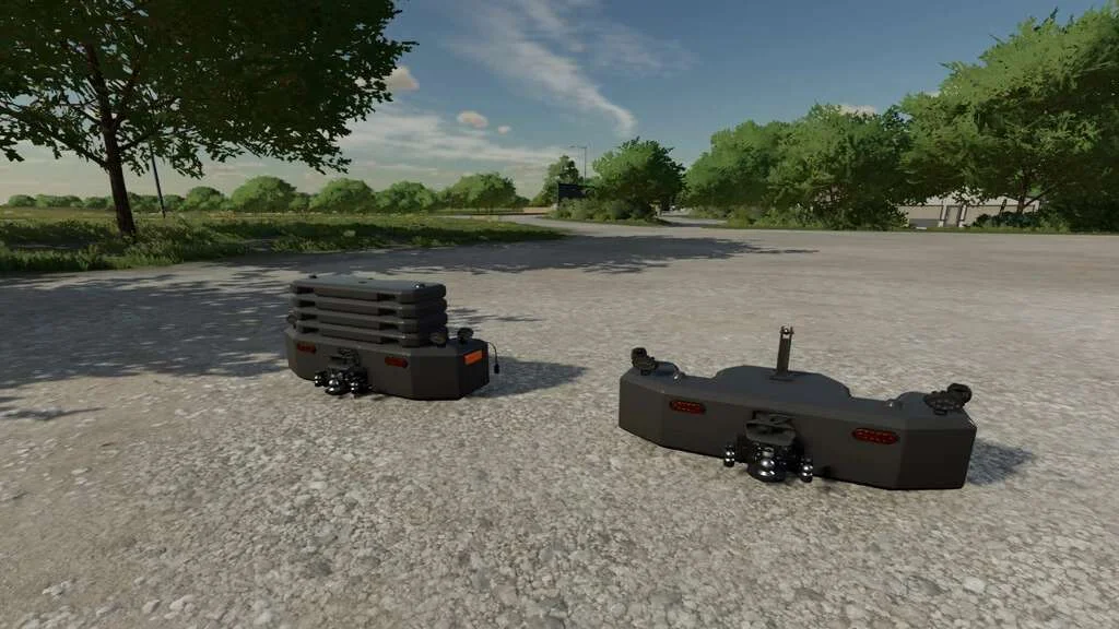 Hi-Vis LED-Lights Tractor Front Weight v1.0 FS22