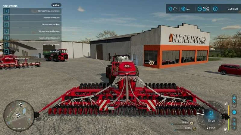 Horsch Pronto 9DC MultiColor MultiFruit ManualAttach Compatible v1.0 FS22 FS22 Mod Free Download