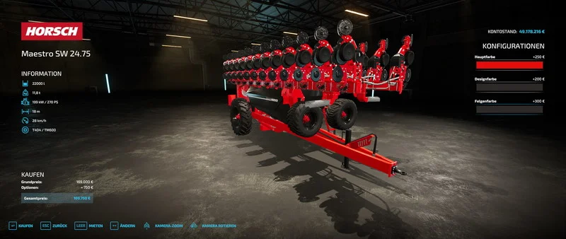 Horsch SW2475 V 1.0.1 FS22 FS22 Mod Free Download