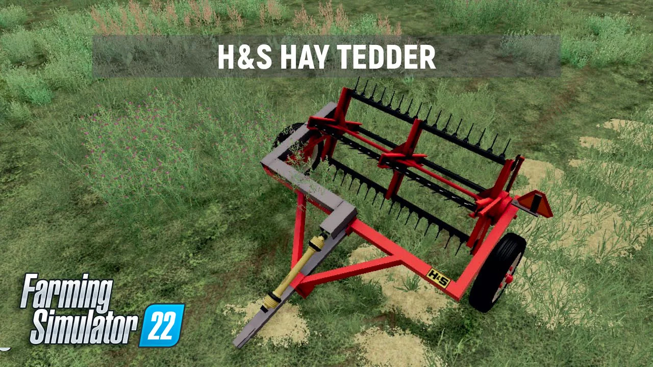 HS 7 HAY TEDDER V1.0 FS22 FS22 Mod Free Download