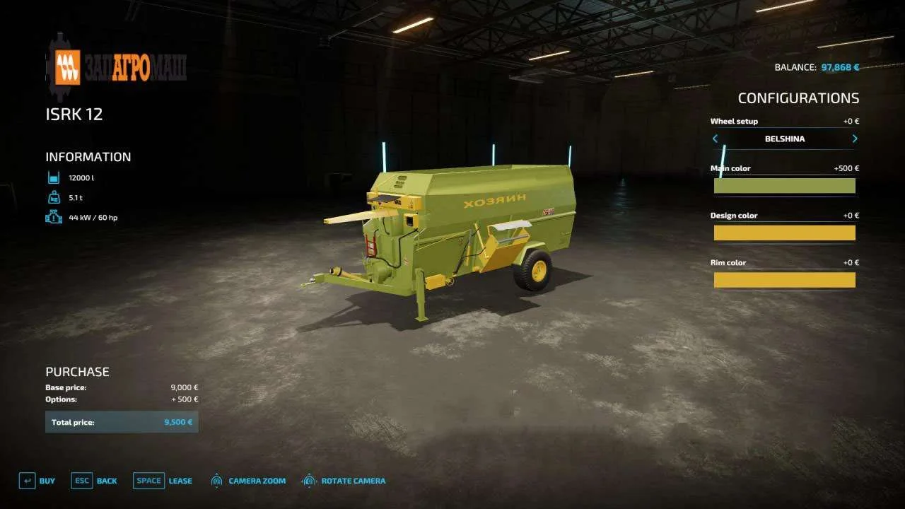 ISRK 12 v1.0 FS22 FS22 Mod Free Download
