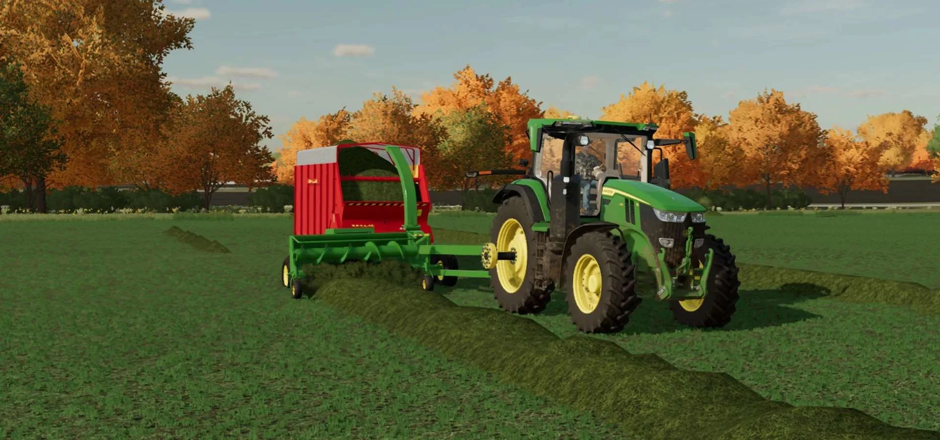 John Deere 3955 Trailed Forager v1.0 FS22 FS22 Mod Free Download