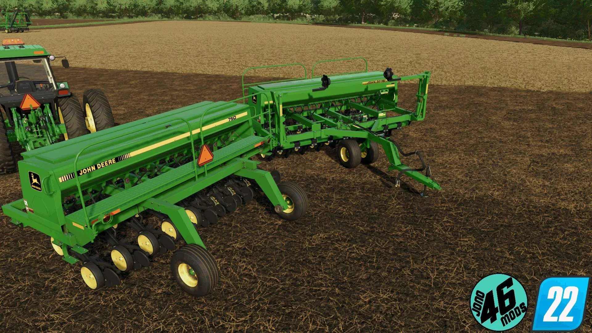 John Deere 750 seed drill v1.0 FS22 FS22 Mod Free Download