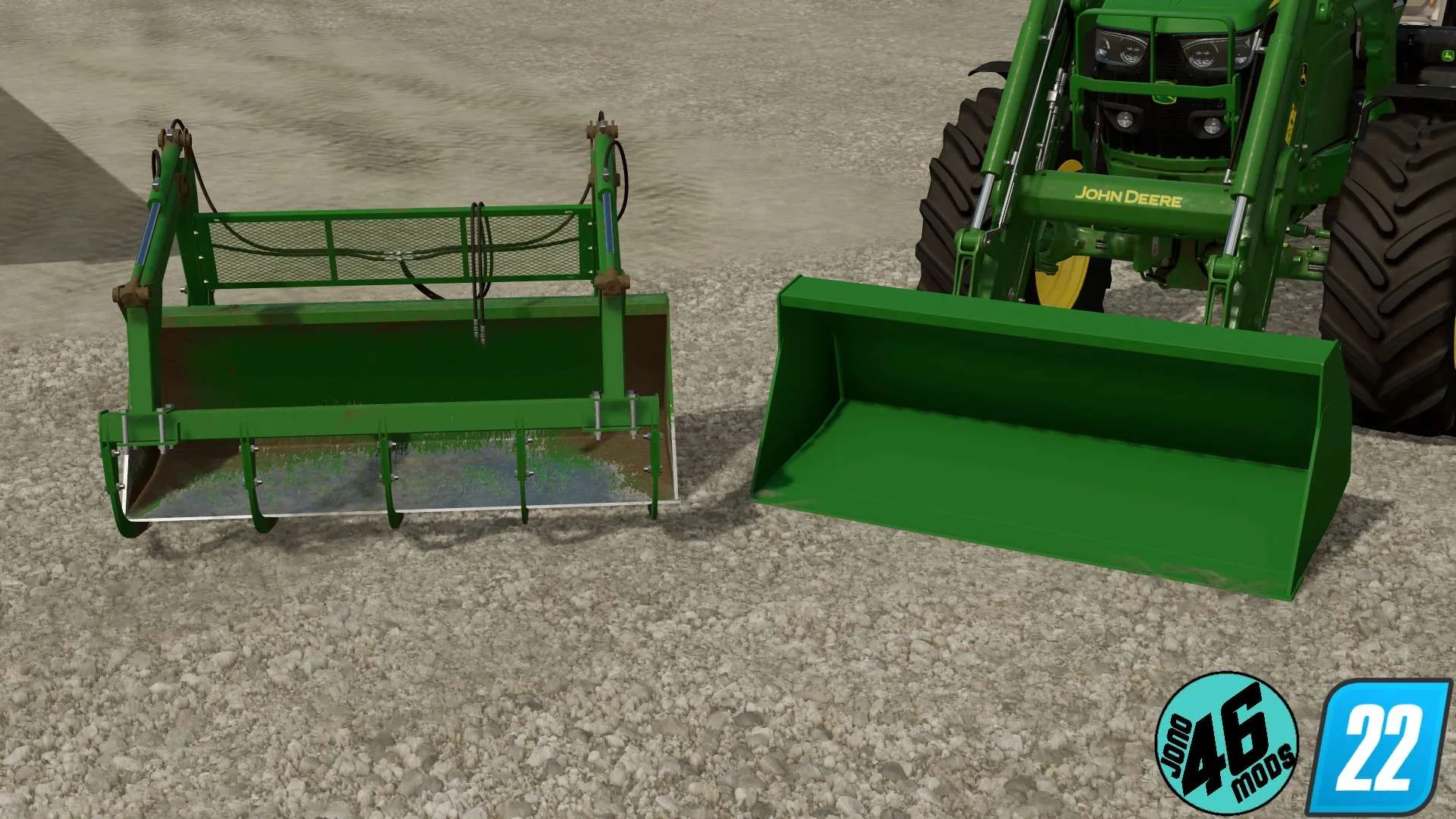 John Deere grapple bucket v1.0 FS22