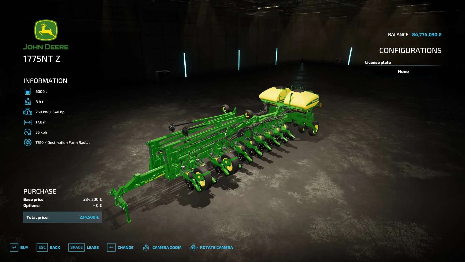 JOHN DEERE Planter1775NT Z PLANTERS + SEEDERS v1.0 FS22 FS22 Mod Free Download