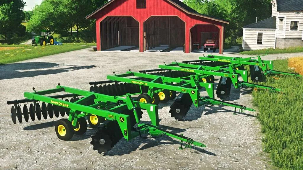 John Deere Series Single Offset Disks v1.0 FS22 FS22 Mod Free Download