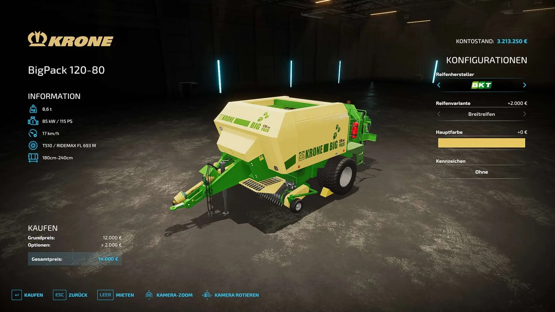 Krone BigPack 120-80 TwinAddon v1.0 FS22