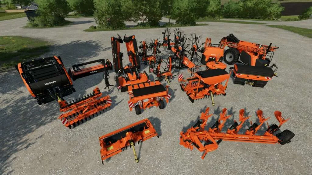 Kubota Equipment Pack v1.0.0.1 FS22 FS22 Mod Free Download