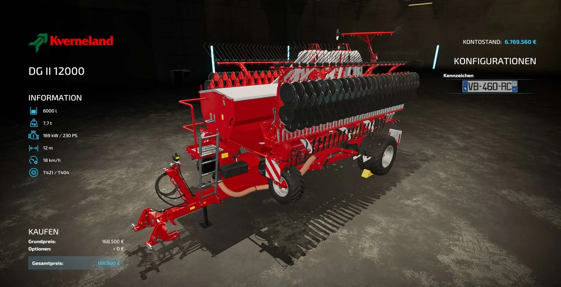 Kverneland DG II 12000 – Giants Soundfix v1.0 FS22 FS22 Mod Free Download