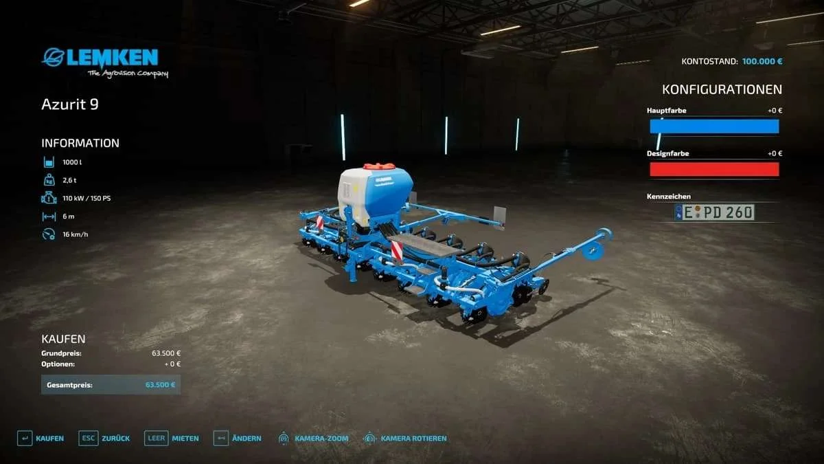Lemken Azurit9 & Lemken Solitair23 Multifruit v1.0 FS22 FS22 Mod Free Download