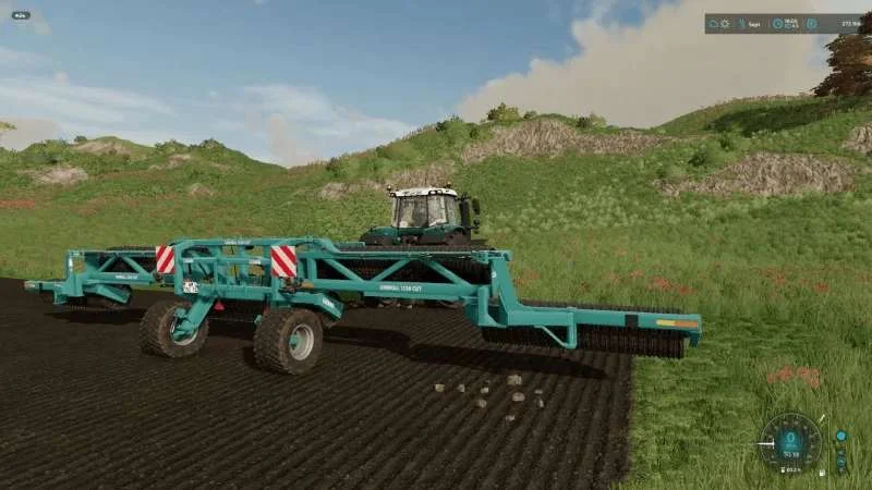 Lizard UniRoll 1230 Cut Roller and Mulcher v1.0 FS22 FS22 Mod Free Download