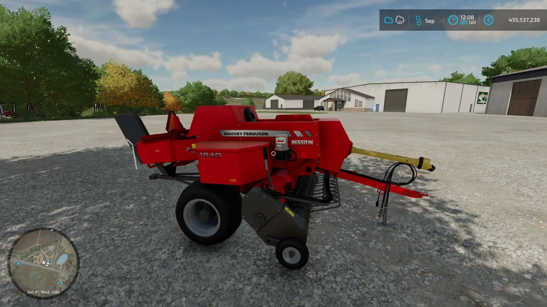 Massey Ferguson Hesston 1840 v1.0 FS22 FS22 Mod Free Download