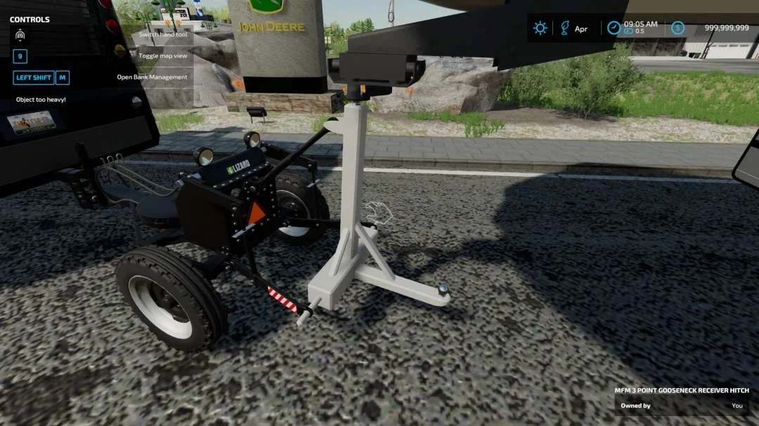MFM3point gooseneck hitch converted v1.0 FS22