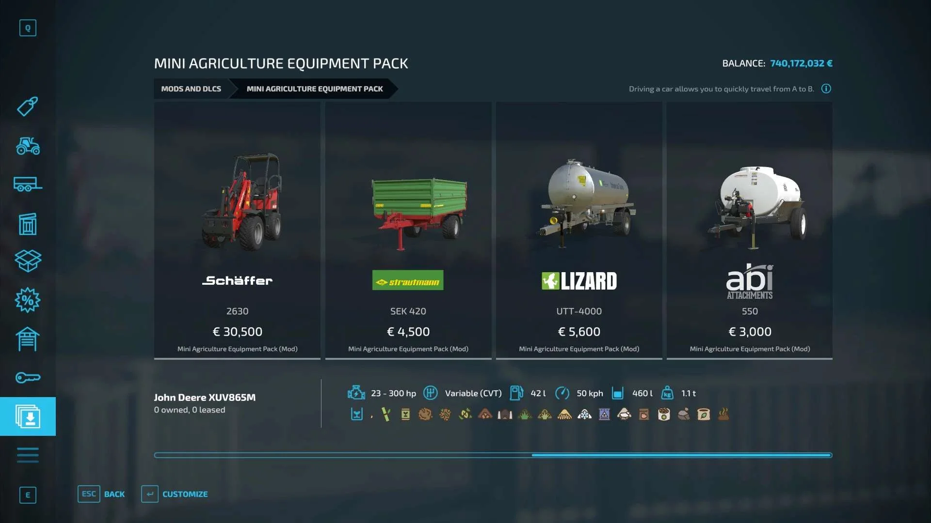 Mini Agriculture Equipment Pack v1.0.0.2 FS22 FS22 Mod Free Download