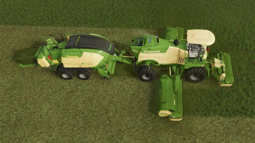 Mower And Wrapper With Hitch v1.0 FS22