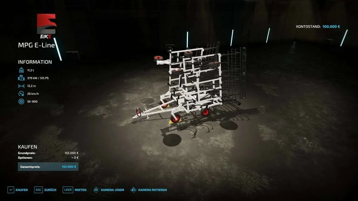 MPG E-Line by Eiks v1.0 FS22 FS22 Mod Free Download