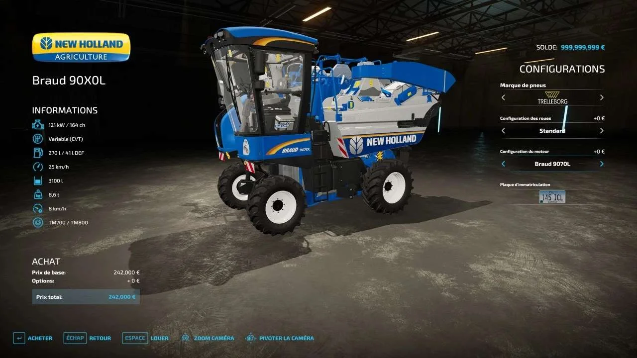 New Holland 90X0L v1.0.1 FS22 FS22 Mod Free Download