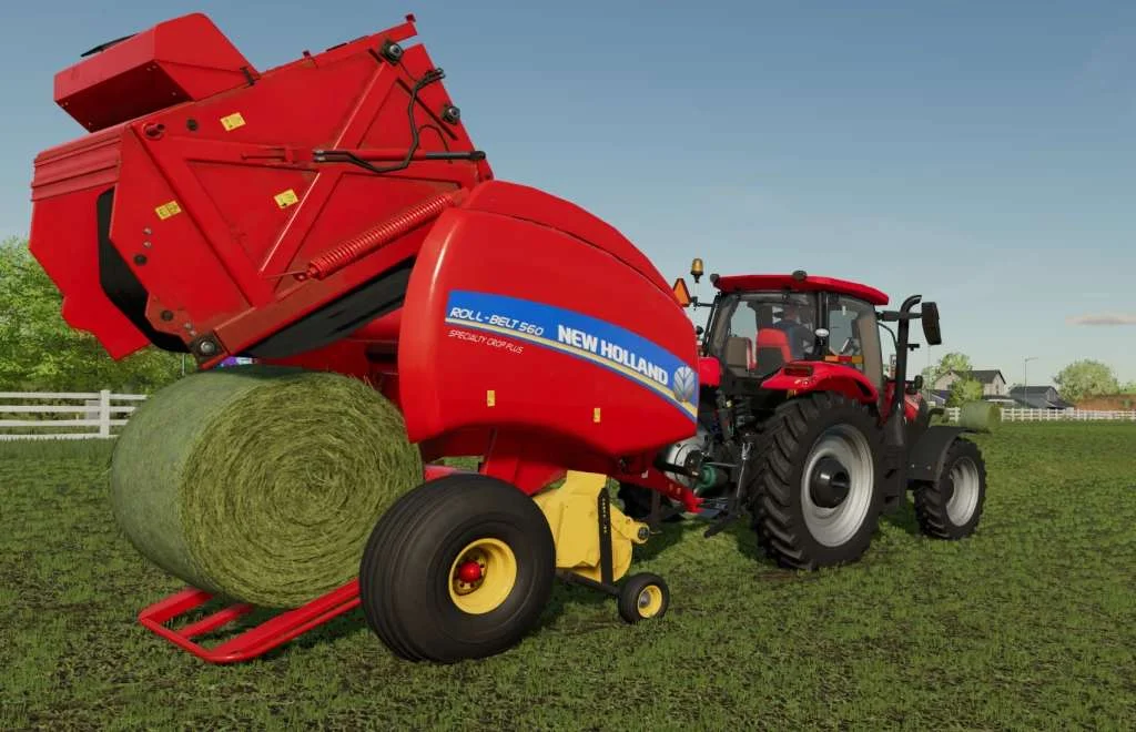 New Holland and Case IH Roll-Belt Round Baler v1.0 FS22