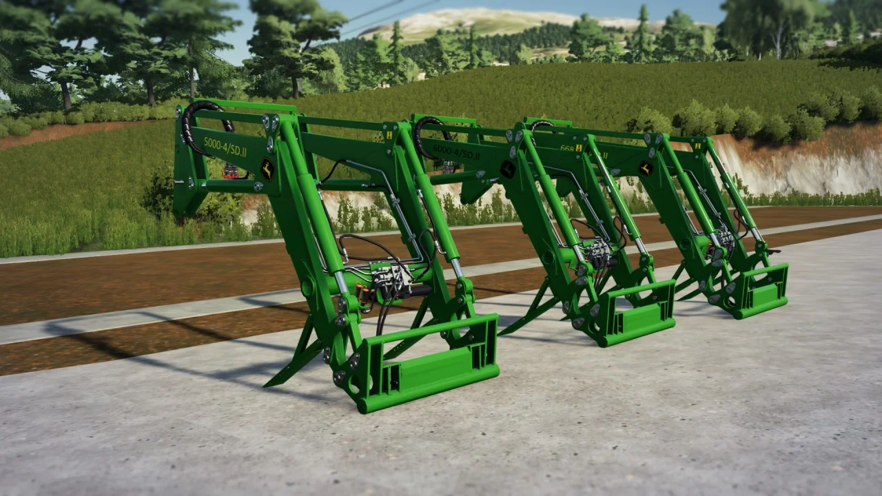Old John Deere Frontloaders Pack V1.0 FS22 FS22 Mod Free Download