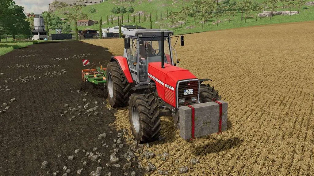 Old Rusty Stone Weight v1.0 FS22