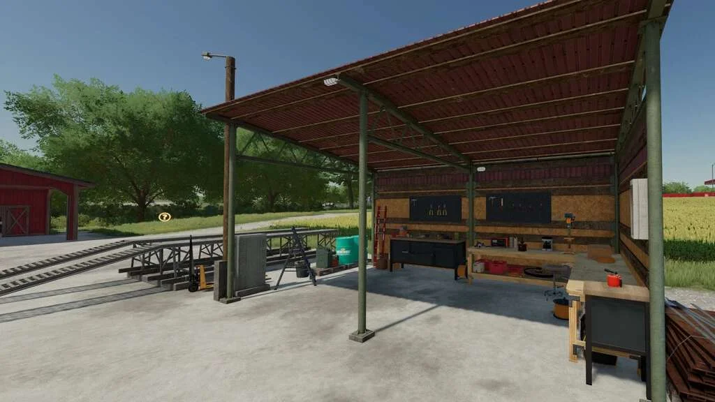 Old Shed With Workshop Trigger v1.0 FS22