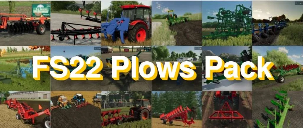 Plows Pack by Tanoss v1.0 FS22