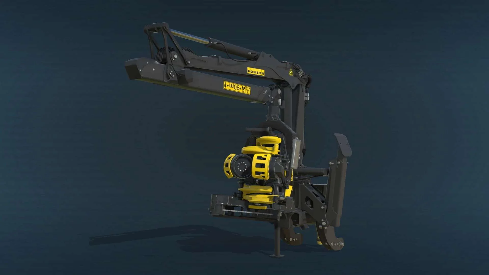 Ponsse 3 Point Woodharvester v1.0 FS22 FS22 Mod Free Download