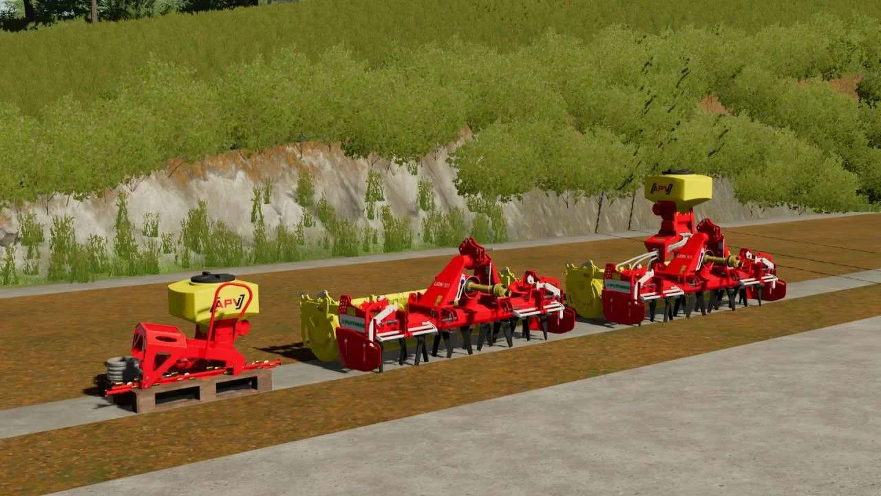 Pottinger Lion 303 + APV Seeder v1.0 FS22 FS22 Mod Free Download
