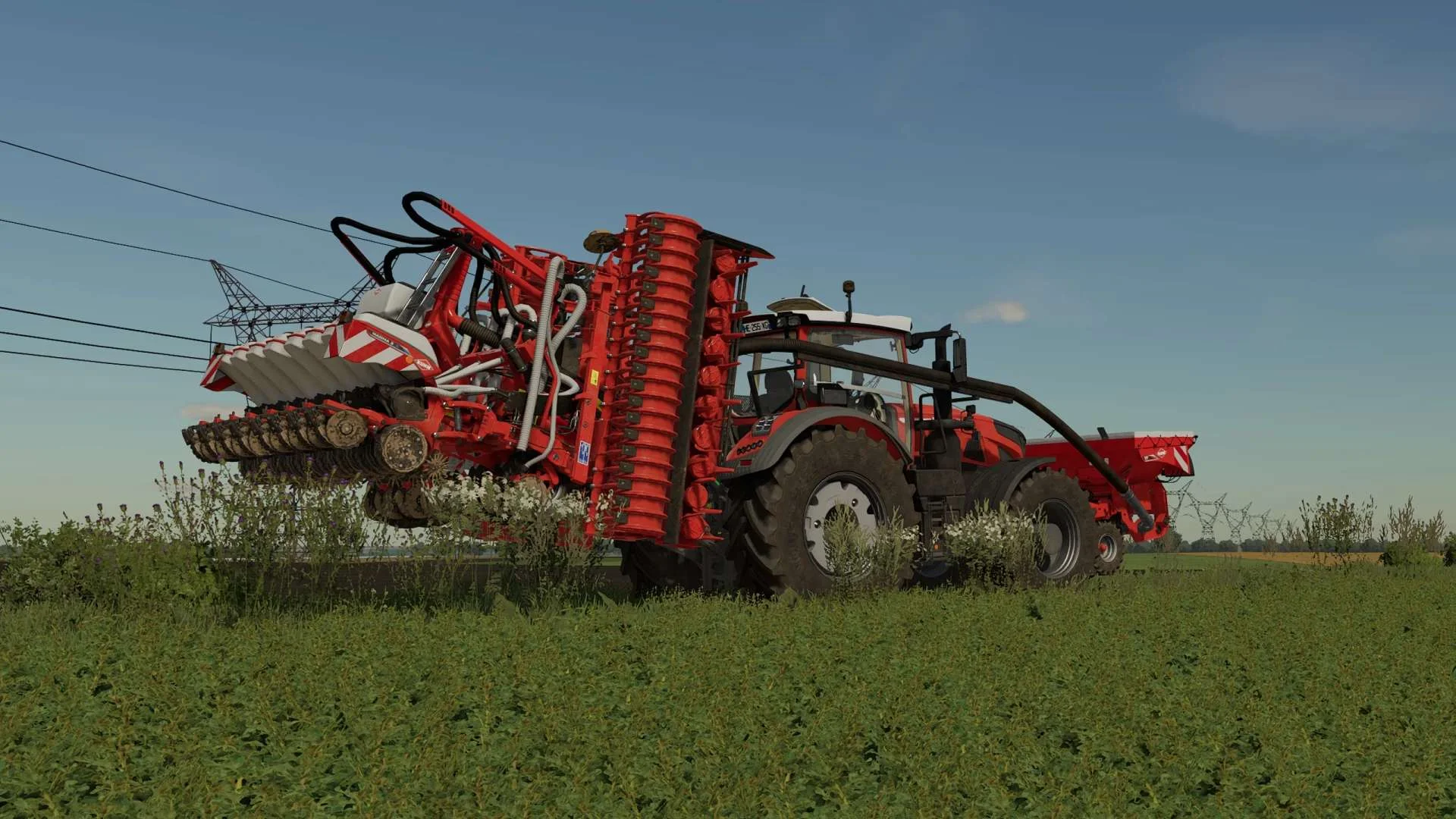 Power Harrow 6m + rear attacher v1.0 FS22