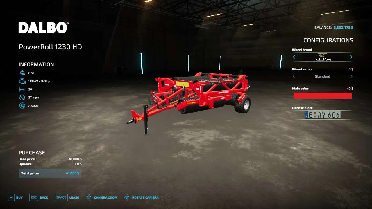 Powerroll1230 50m v1.0 FS22 FS22 Mod Free Download