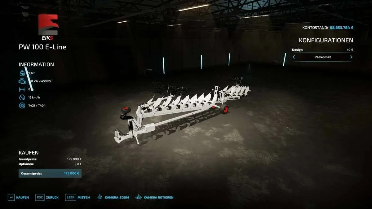 PW 100 E-Line by Eiks v1.0 FS22 FS22 Mod Free Download