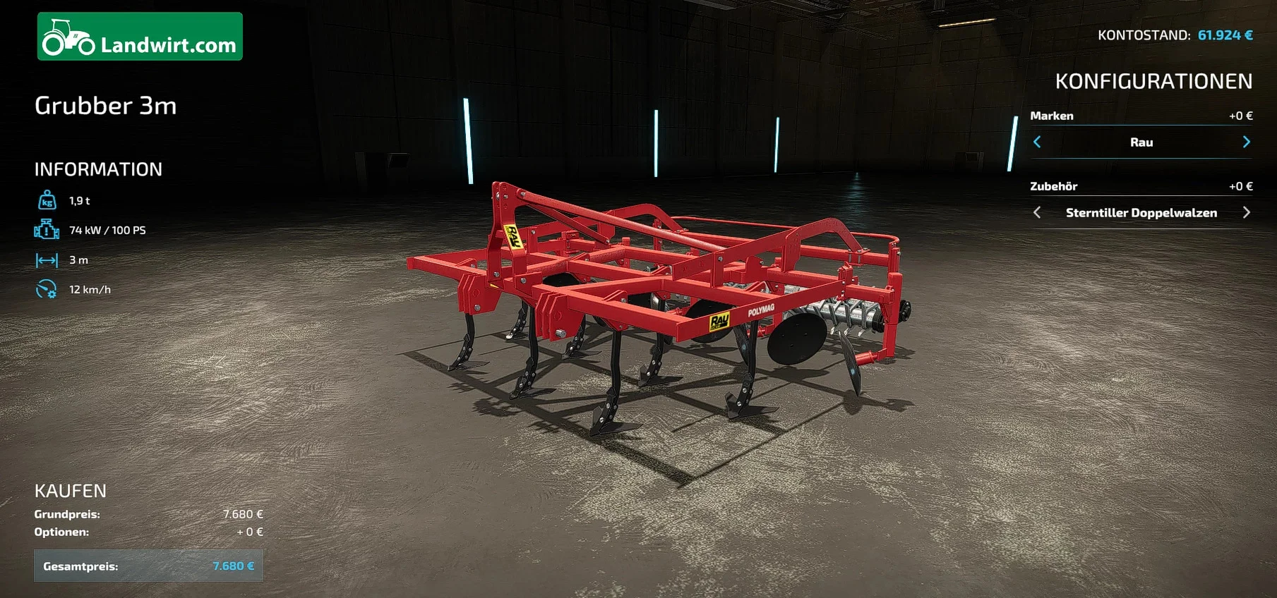 Rau Polymag 300 v1.0.0 FS22 FS22 Mod Free Download