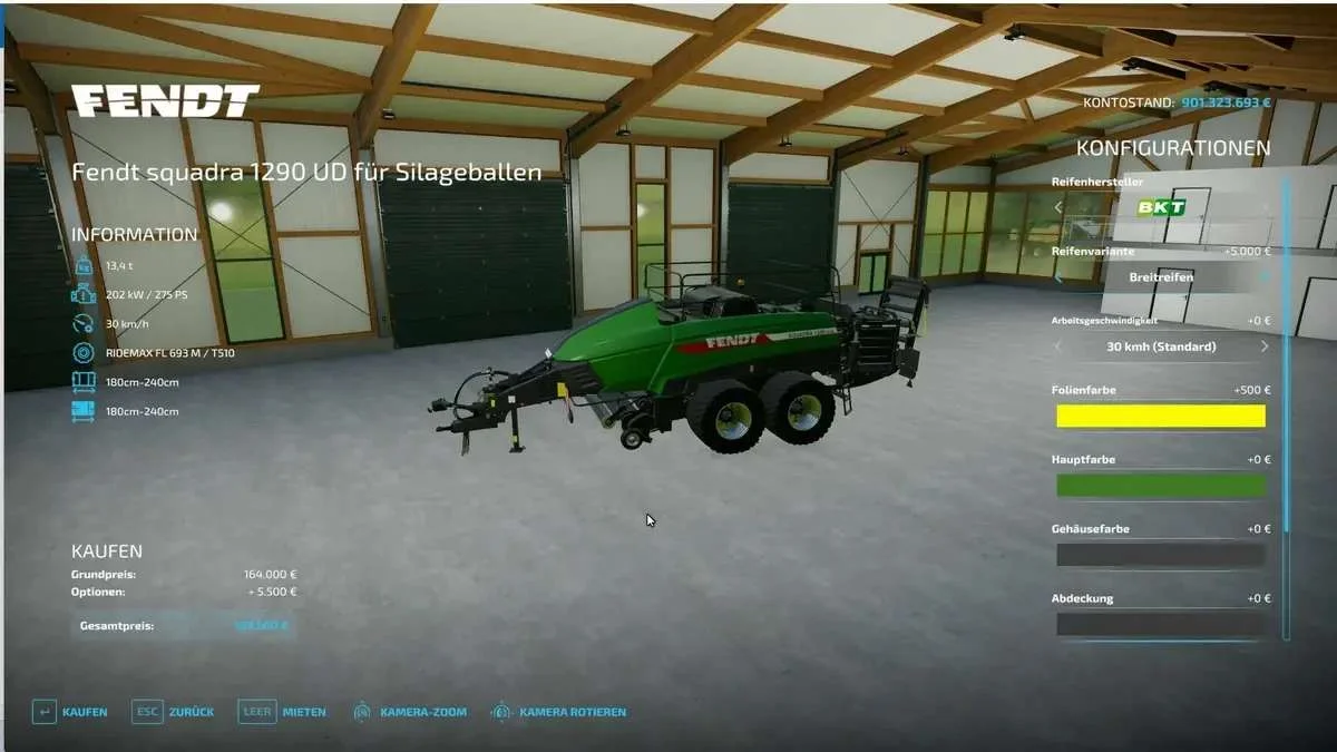 Silage-Quaderballen Presse v1.0 FS22