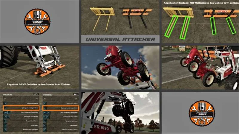 Stoll Front Loader Tools Universal Attacher v3.0 FS22 FS22 Mod Free Download
