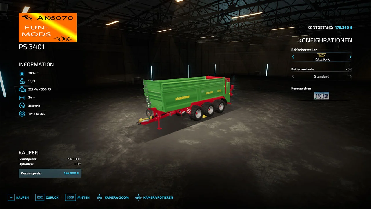 Strautmann Lime spreader V1.0 FS22 FS22 Mod Free Download