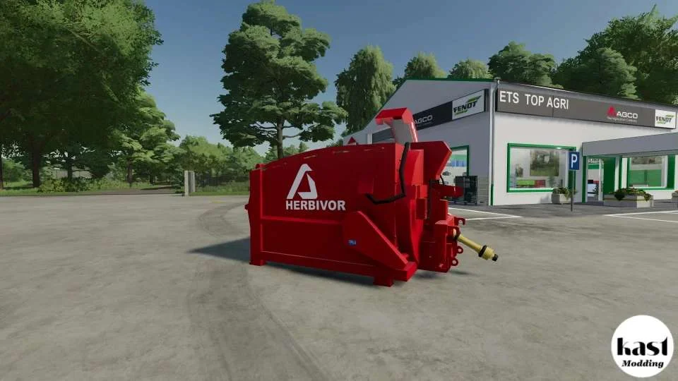 Straw blower Agram Jet paille Herbivor v1.0 FS22 FS22 Mod Free Download