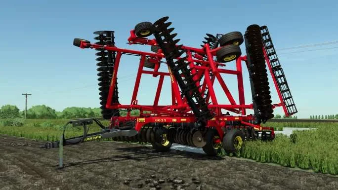 Sunflower 6631 Vertical Till v1.0 FS22 FS22 Mod Free Download