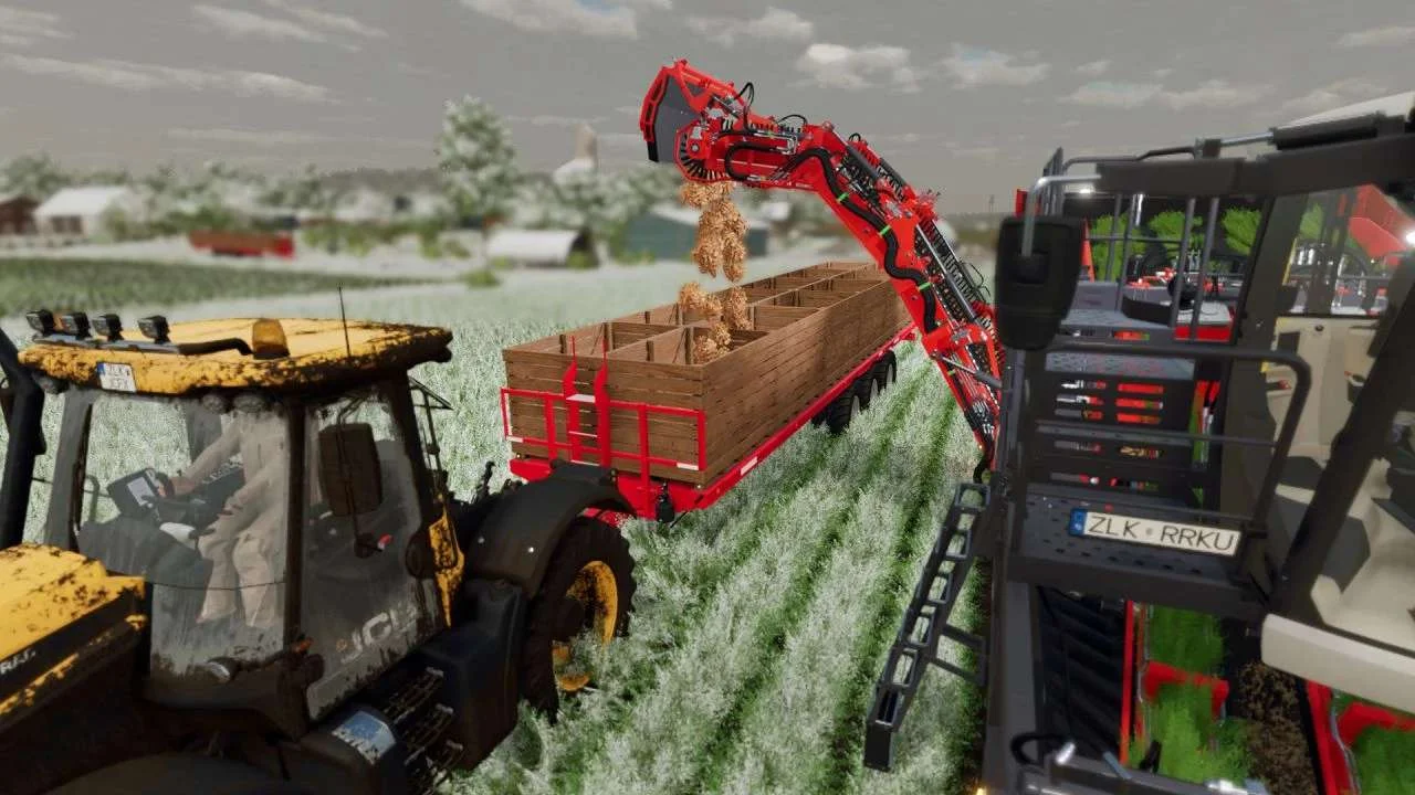 Techmagri TransTruck Vegetable Boxes v1.0.0.1 FS22