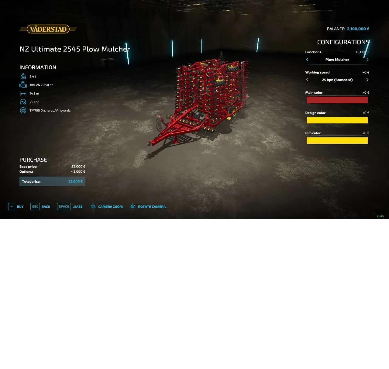 Vaderstad NZUltimate2545 Plow-Mulcher v1.3 FS22