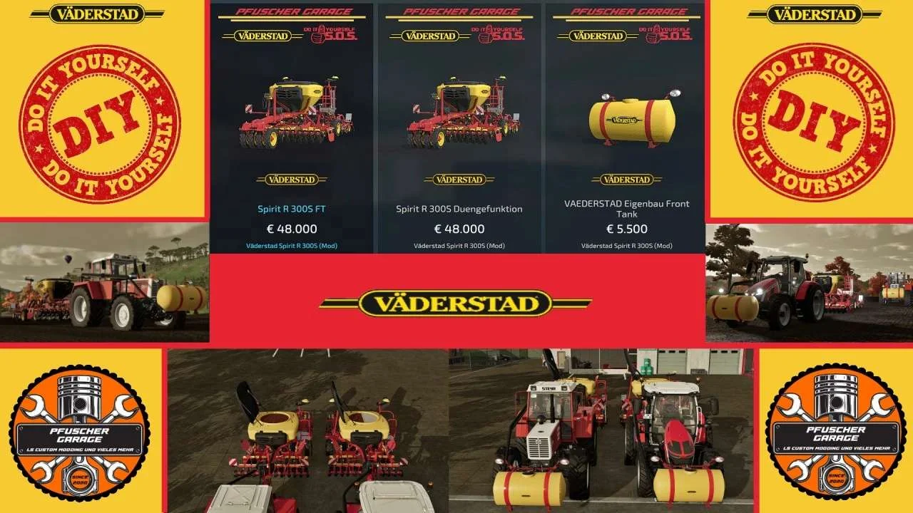 Väderstad Spirit 300 Pack v1.0 FS22 FS22 Mod Free Download