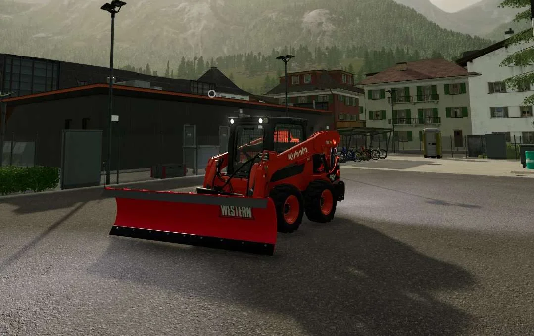 Western Skid Loader Plow CHS v1.0 FS22