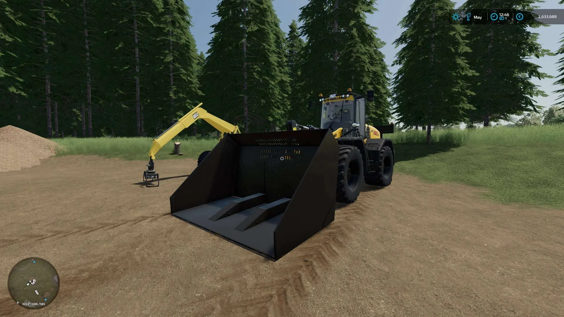 WoodChips Bucket v1.0 FS22 FS22 Mod Free Download