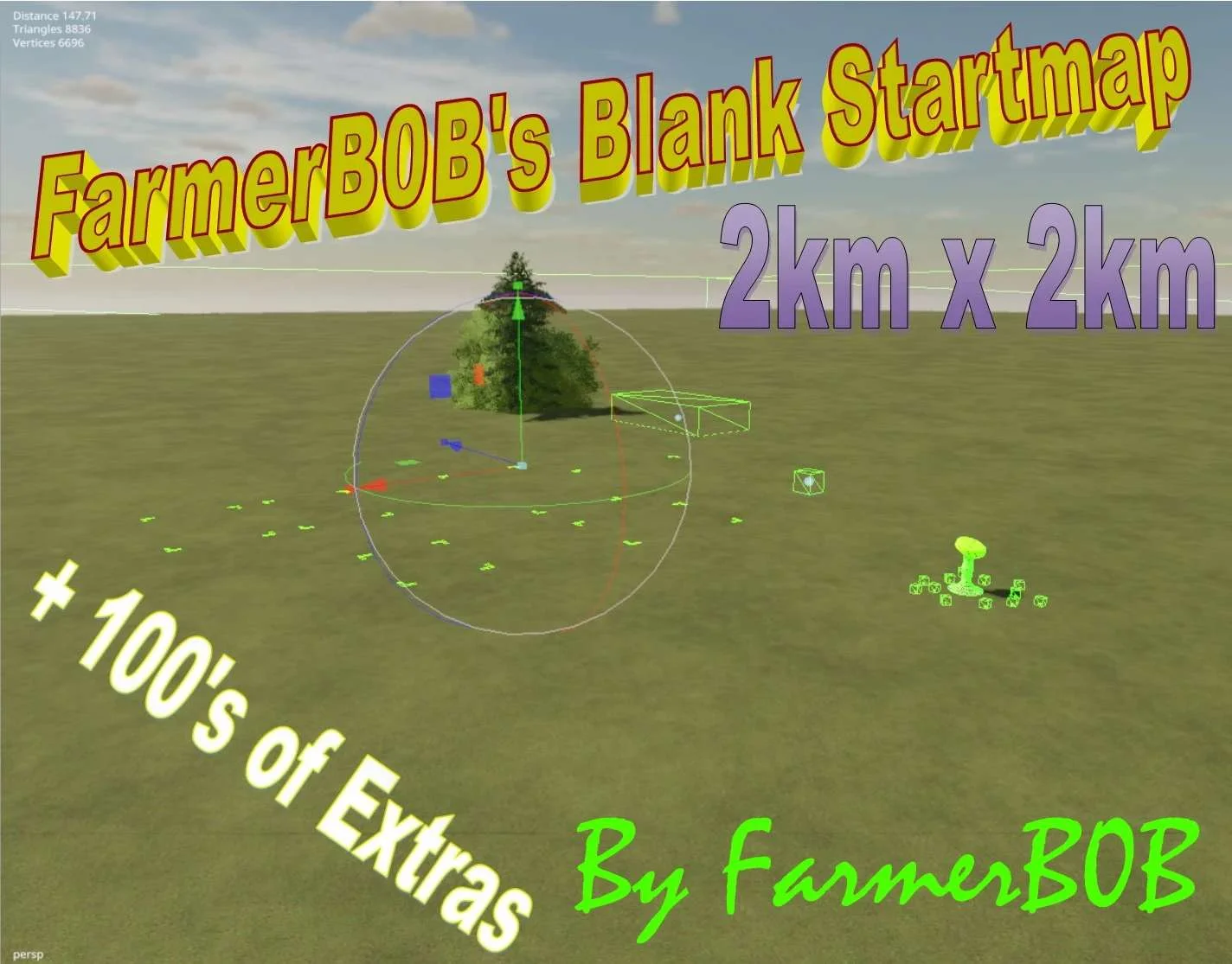 FarmerB0B’s 2x Blank StartMap v1.0 FS22 FS22 Mod Free Download