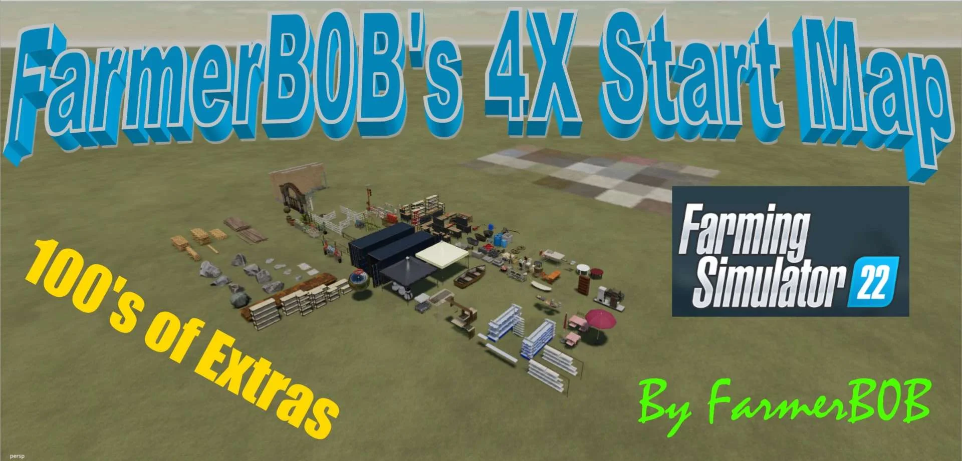 FarmerB0Bs 4X Start Map v1.0 FS22 FS22 Mod Free Download